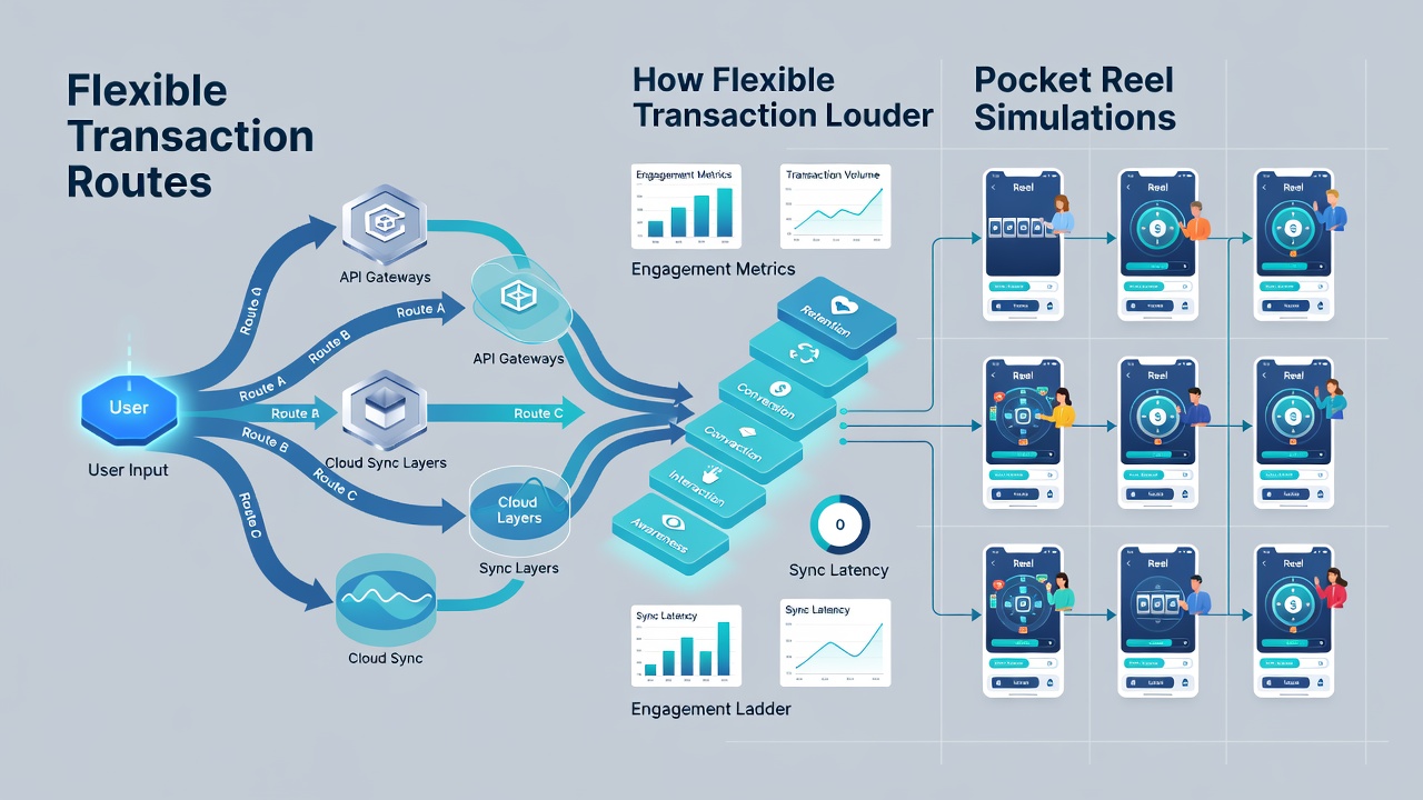 Analyse von Engagement-Leitern mit Fokus auf Transaktionsflexibilität in Pocket-Reels und synchronisierten Tischen